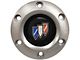 VSW S6 Standard Steering Wheel Horn Button with Tri-Shield Emblem; Brushed