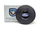 VSW S9 Standard Steering Wheel Horn Button with Blue Oval Emblem; Black