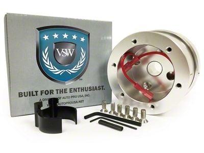 VSW S6 Steering Wheel Hub Adapter; Silver (65-70 Falcon)