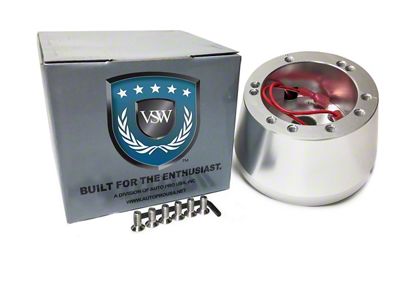 VSW S6 Steering Wheel Hub Adapter; Silver (78-80 Thunderbird)