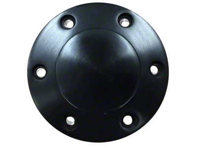 VSW S6 Domed Steering Wheel Horn Button; Matte Black (Universal; Some Adaptation May Be Required)