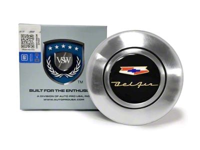 VSW OE Series Steering Wheel Horn Cap with Bel Air Emblem; Satin