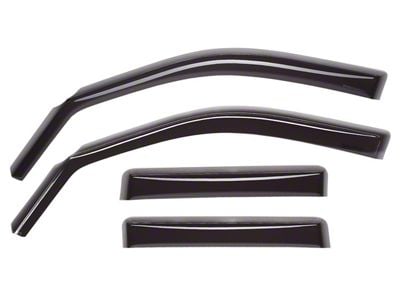 Weathertech Side Window Deflectors; Front and Rear; Dark Smoke (88-00 C1500, C2500, C3500, K1500, K2500, K3500 Extended Cab)