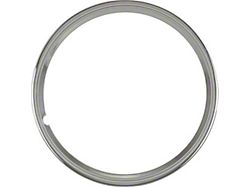 Wheel Trim Ring - Smooth Stainless Steel - 15 - Ford