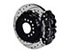 Wilwood Forged Narrow Superlite 4R Rear Big Brake Kit with 12.88-Inch Drilled and Slotted Rotors; Black Calipers (78-88 Monte Carlo w/ 2.62-Inch Axle Offset)