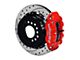 Wilwood Forged Narrow Superlite 4R Rear Big Brake Kit with 14-Inch Drilled and Slotted Rotors; Red Calipers (78-88 Monte Carlo w/ 2.62-Inch Axle Offset)