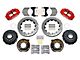 Wilwood Forged Narrow Superlite 4R Rear Big Brake Kit with 14-Inch Drilled and Slotted Rotors; Red Calipers (78-88 Monte Carlo w/ 2.62-Inch Axle Offset)