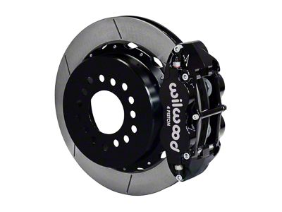 Wilwood Forged Narrow Superlite 4R Rear Big Brake Kit with 12.88-Inch Slotted Rotors; Black Calipers (78-88 Monte Carlo w/ 2.62-Inch Axle Offset)