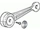 OPR Door Window Crank; Chrome (68-69 Fairlane)