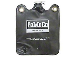 Windshield Washer Bag - Black With White FoMoCo Lettering -Includes Hinged Flip Cap - From 3-9-64 To 3-1-67 - Falcon