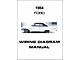 Wiring Diagram Manual - 8 Pages - Ford