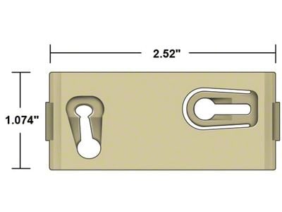 Wood Grain On Lower Moulding Clip - Ford Country Squire Wagon