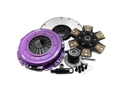 X-Clutch Stage 2 Single Sprung Ceramic Disc Clutch Kit with Chromoly Flywheel and Hydraulic Release Bearing; 26-Spline (98-02 5.7L Firebird)