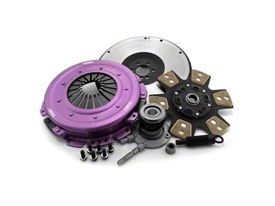 X-Clutch Stage 2R Single Ceramic Race Disc Clutch Kit with Chromoly Flywheel and Hydraulic Release Bearing; 26-Spline (98-02 5.7L Firebird)