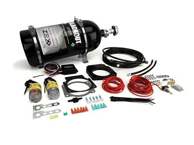 ZEX Perimeter Plate Nitrous System with Black Bottle; Cable-Driven Throttle (97-02 5.7L Firebird)